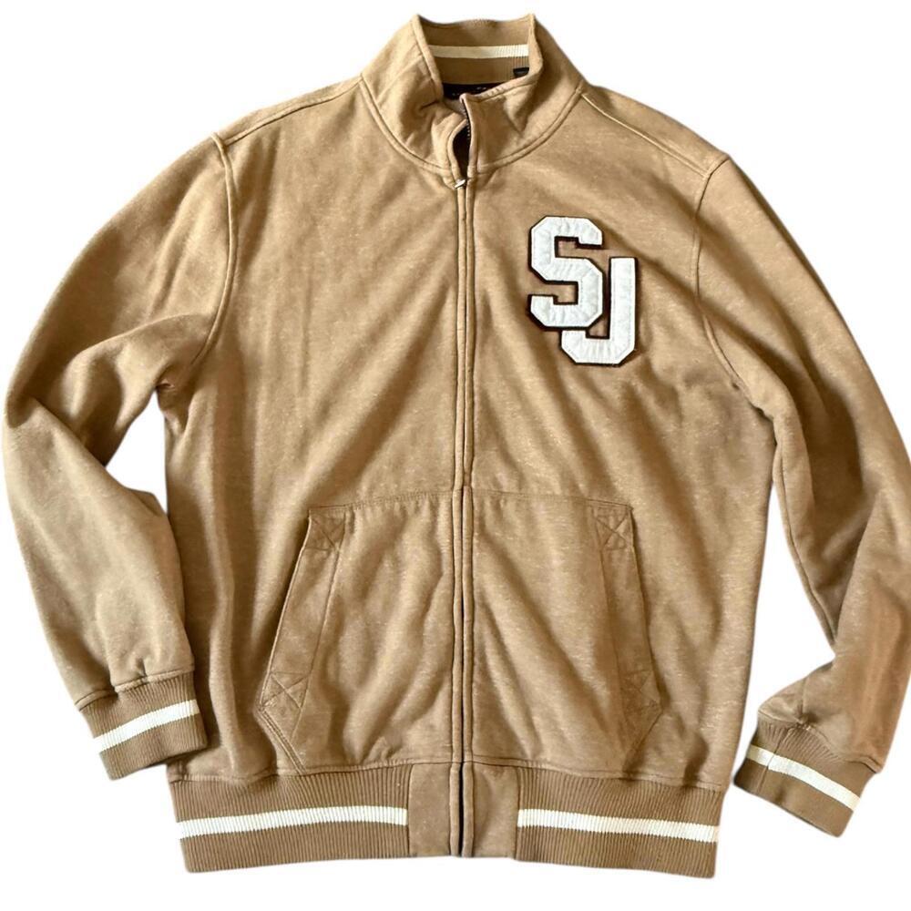 Sean John Tan Zip-Up Track Jacket Men’s XL